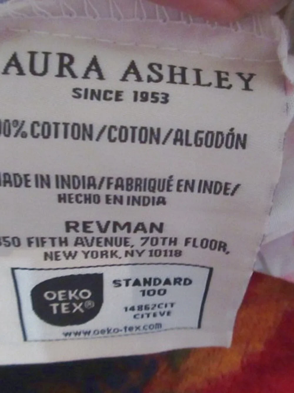 Laura Ashley Cotton Percale Standard Pillowcases Set Of 2 Floral Cottagecore NEW